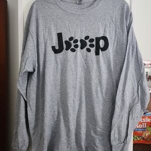 Gray Long Sleeve JEEP Tee